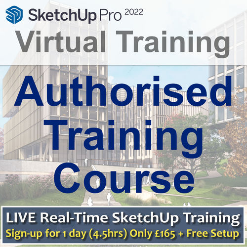 Live Authorised Sketchup 2023 Online Training - 1/2 Day Course
