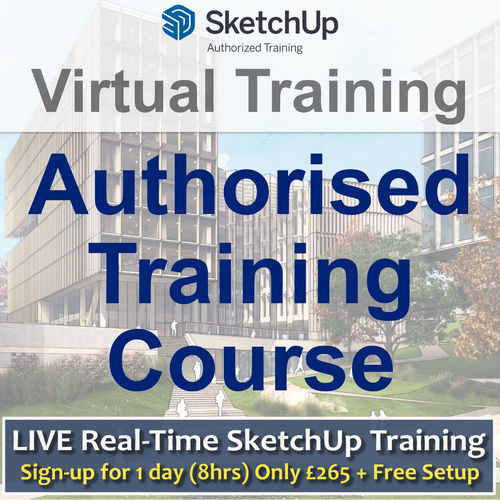 Live Authorised Sketchup 2023 Online Training - 1 Day Course